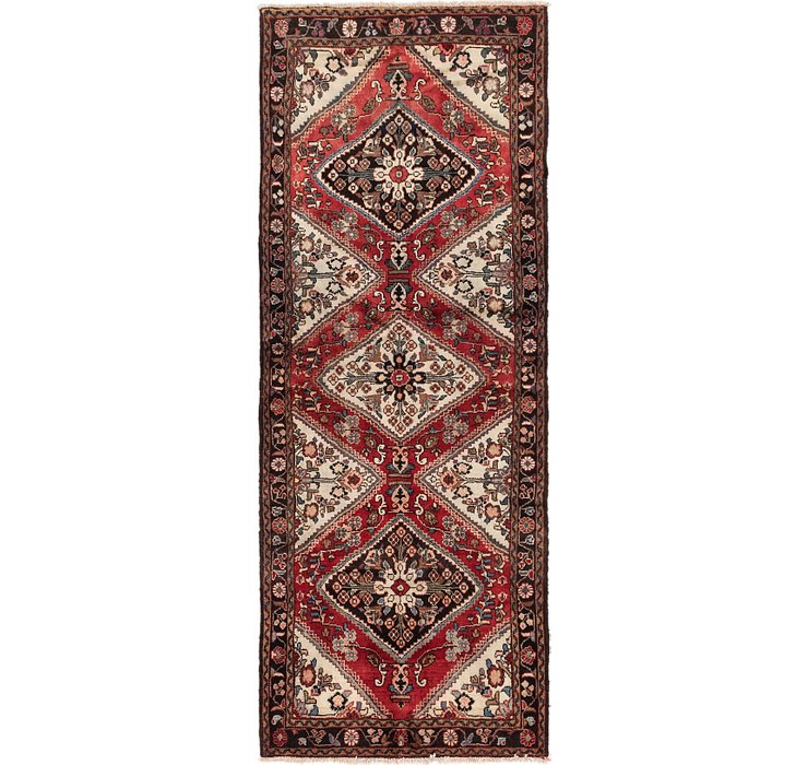 3' 8 x 9' 6 Hossainabad Persian Run...