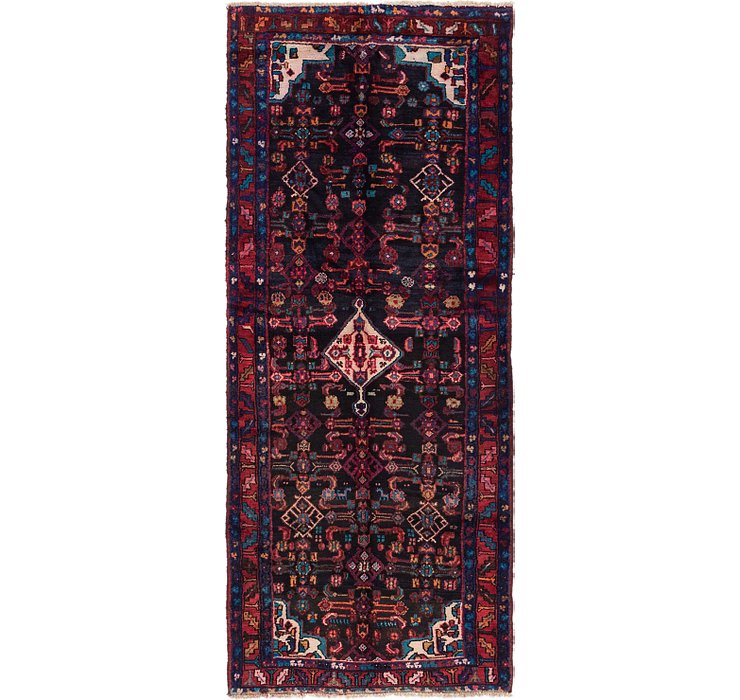 3' 7 x 8' 7 Hossainabad Persian Run...