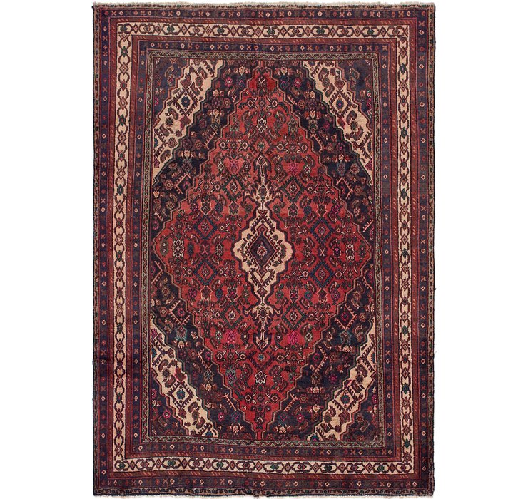 6' 5 x 9' 3 Hamedan Persian Rug