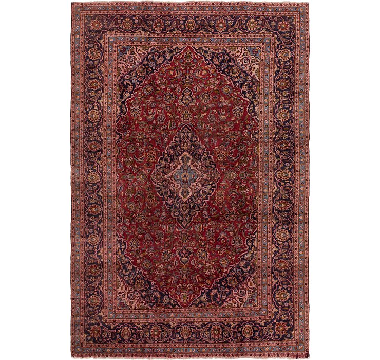 8' x 12' 3 Kashan Persian Rug