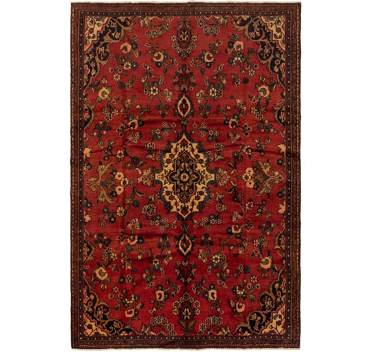 6' 3 x 9' 8 Hamedan Persian Rug