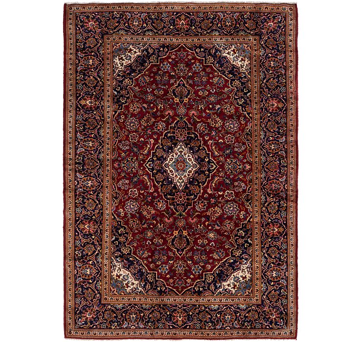 8' x 11' 7 Kashan Persian Rug