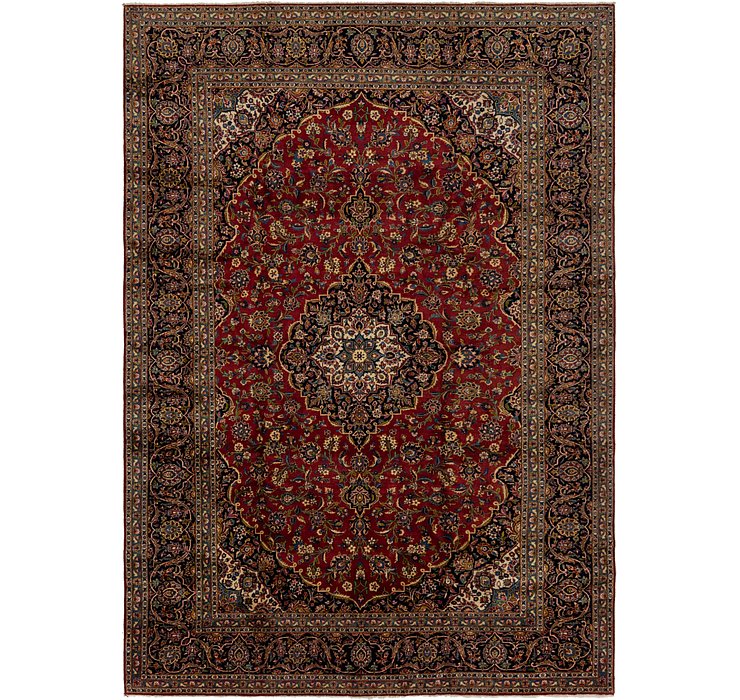 9' x 12' 10 Kashan Persian Rug