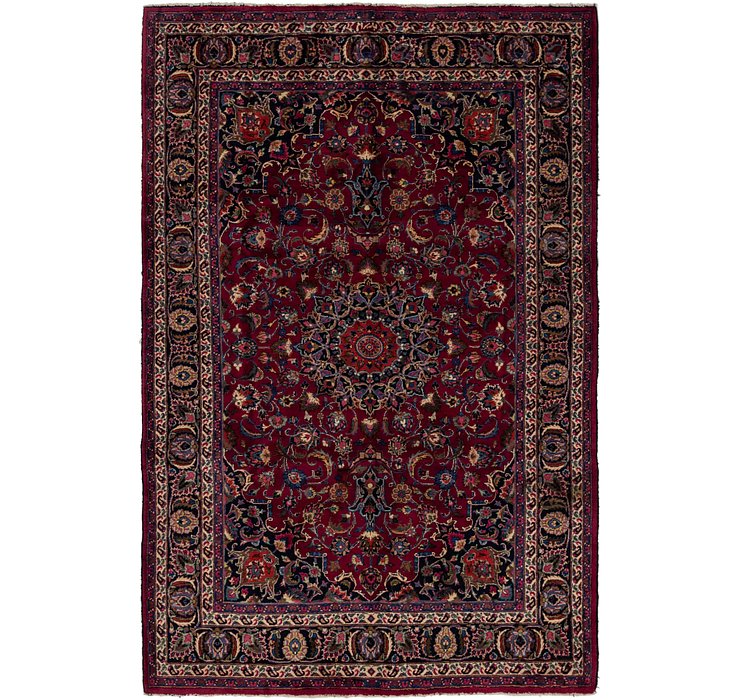 6' 9 x 10' Mashad Persian Rug