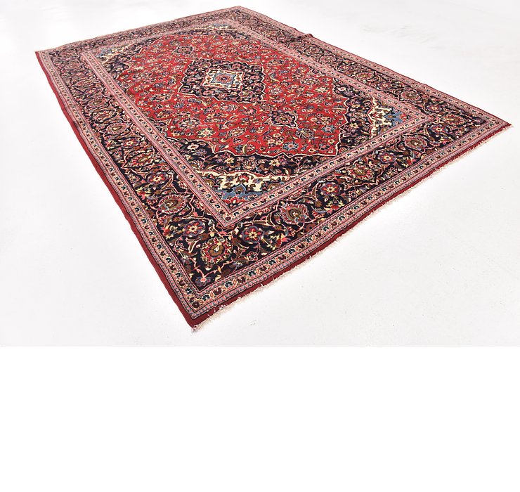 8' x 11' 2 Kashan Persian Rug
