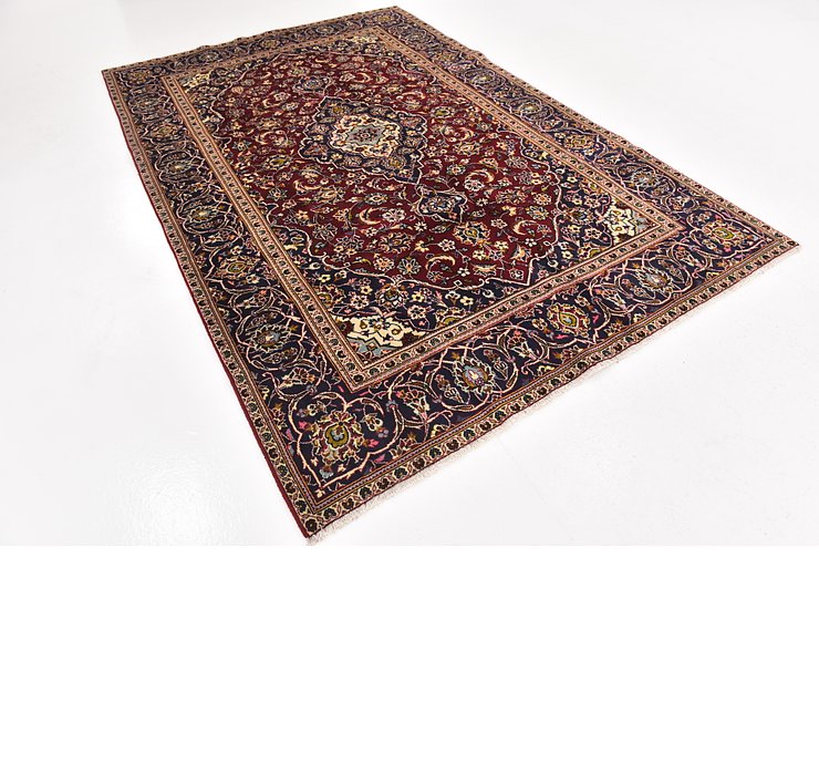 6' 4 x 9' 7 Kashan Persian Rug