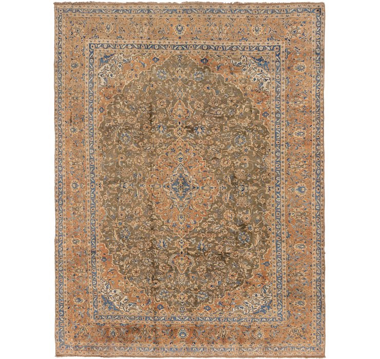9' 10 x 12' 9 Kashan Persian Rug