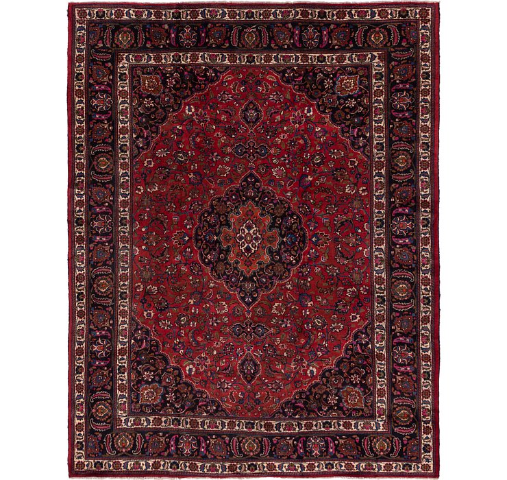 HandKnotted 10' 2 x 13' 3 Mashad Persian Rug
