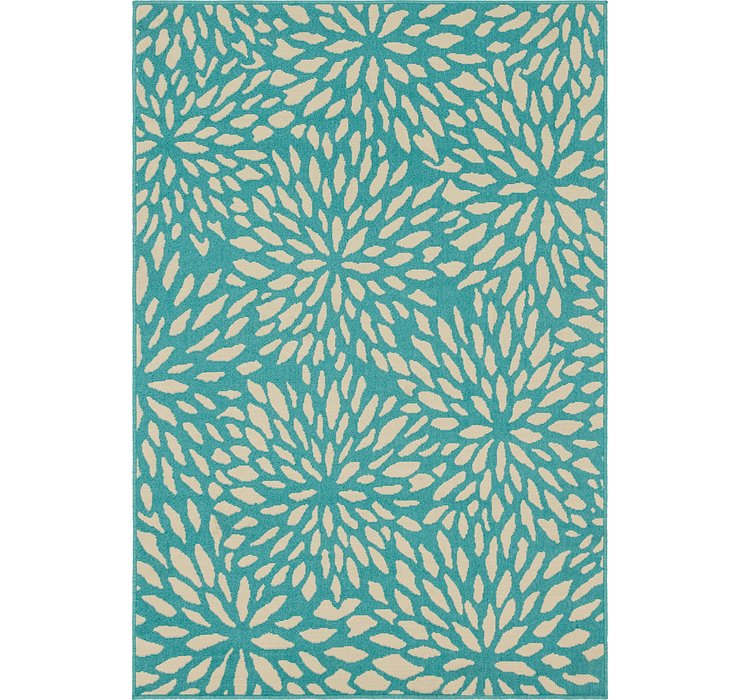 5' x 6' 7 Reproduction Gabbeh Rug