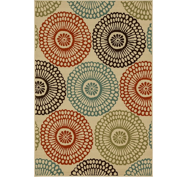 5' x 7' 6 Reproduction Gabbeh Rug