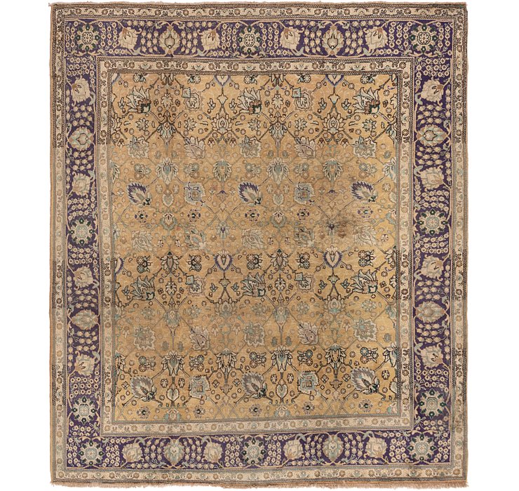 9' 5 x 10' 9 Tabriz Persian Square Rug
