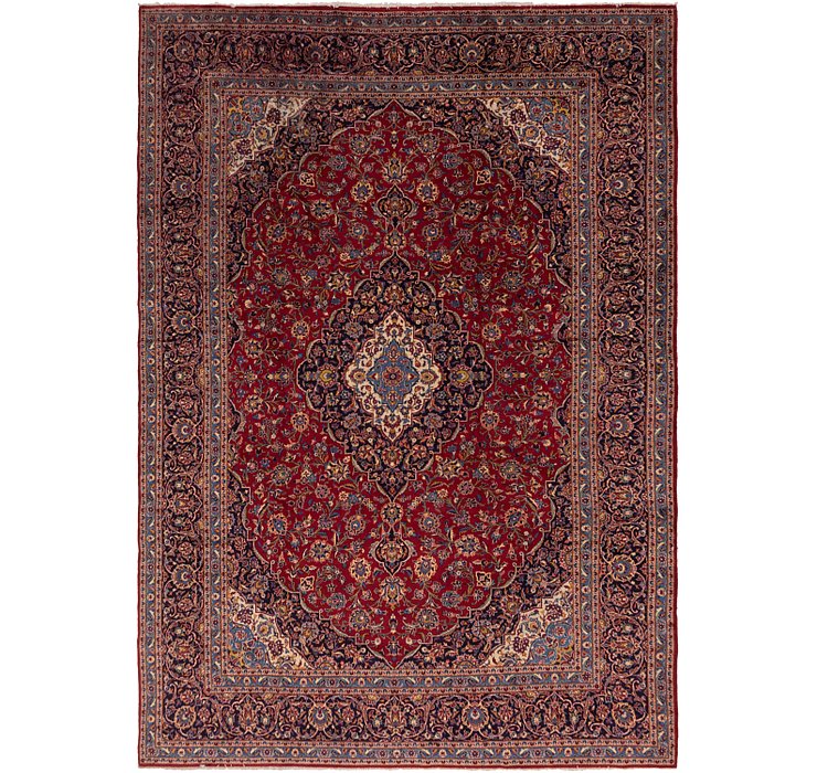 10' x 14' 3 Kashan Persian Rug