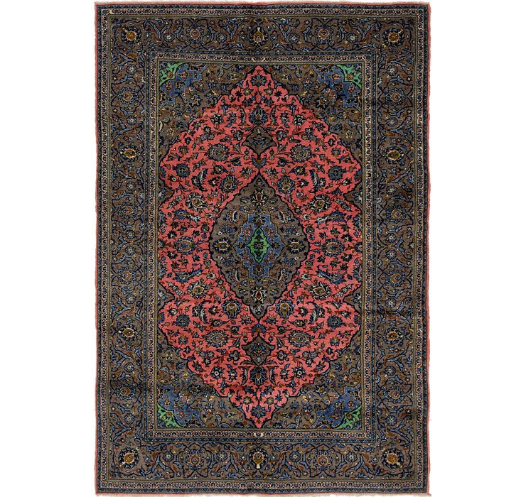 6' 5 x 9' 7 Kashan Persian Rug
