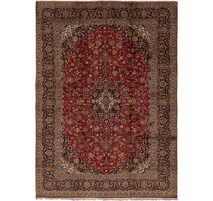 9' 10 x 13' 3 Kashan Persian Rug