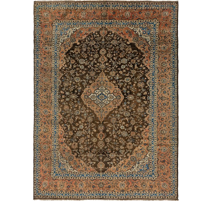 9' 10 x 13' 6 Kashan Persian Rug