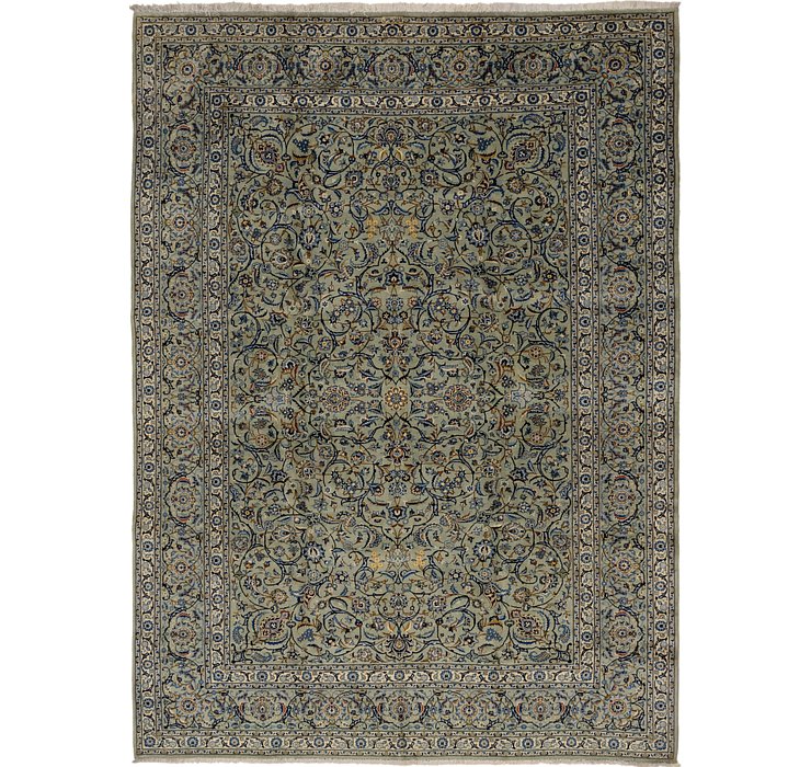 9' x 12' 3 Kashan Persian Rug
