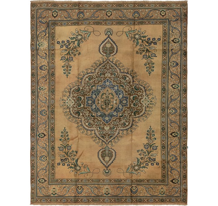9' 7 x 12' 4 Tabriz Persian Rug