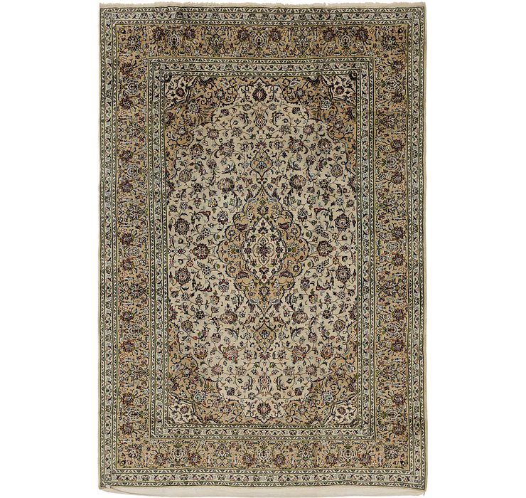8' x 11' 7 Kashan Persian Rug