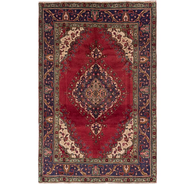 6' 6 x 10' Tabriz Persian Rug