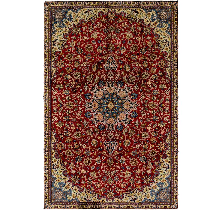 6' 8 x 10' 4 Isfahan Persian Rug
