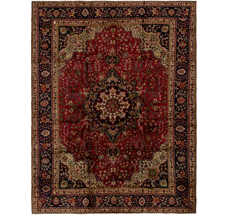 10' x 12' 10 Tabriz Persian Rug