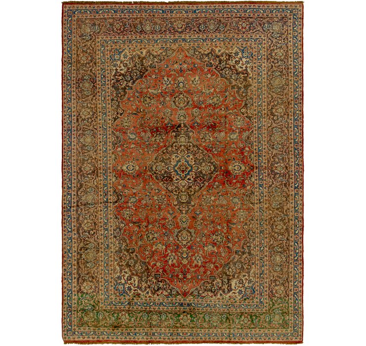 HandKnotted 9' 7 x 13' 6 Kashan Persian Rug