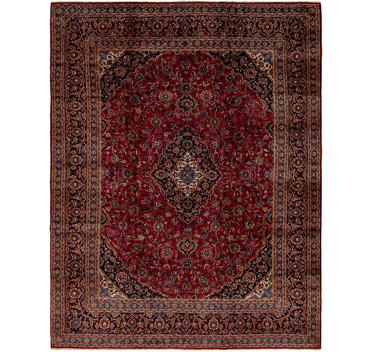 HandKnotted 9' 9 x 13' Mashad Persian Rug
