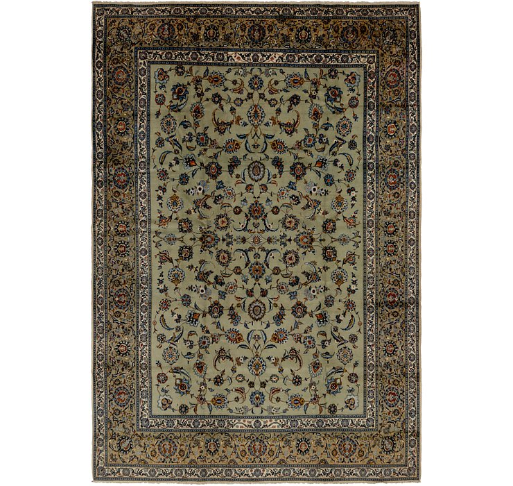 9' 2 x 13' 2 Kashan Persian Rug