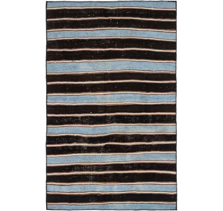 4' x 6' 4 Kilim Modern Rug