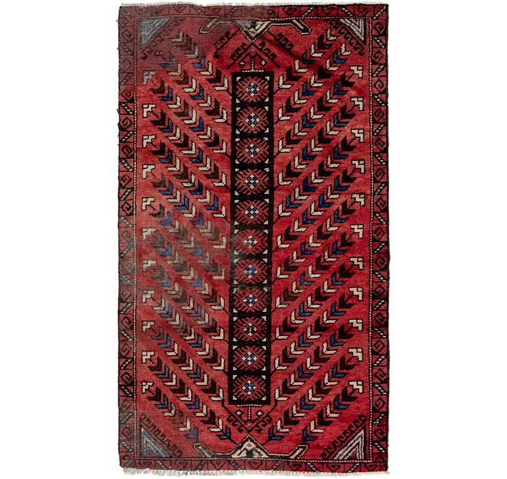 3' 2 x 5' 6 Balouch Persian Rug