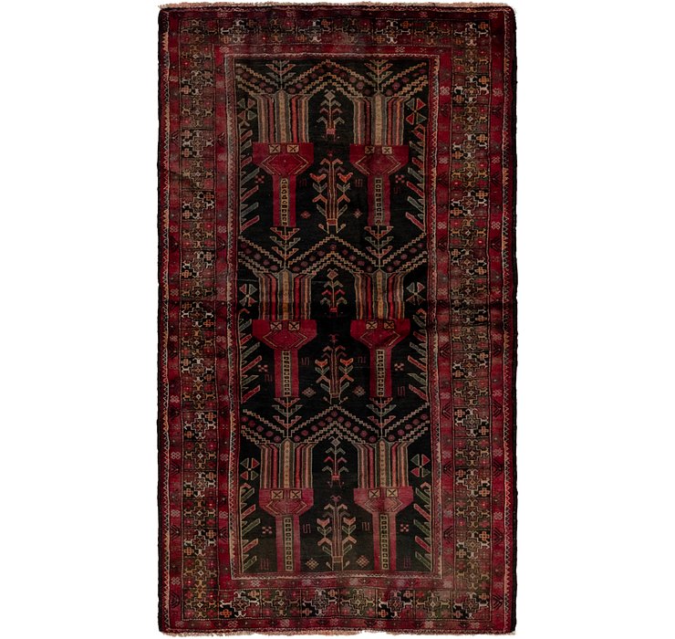 3' 10 x 7' Balouch Persian Runner ...