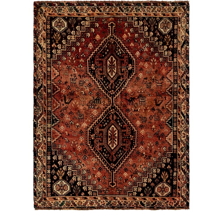 3' 10 x 5' 4 Ghashghaei Persian Rug