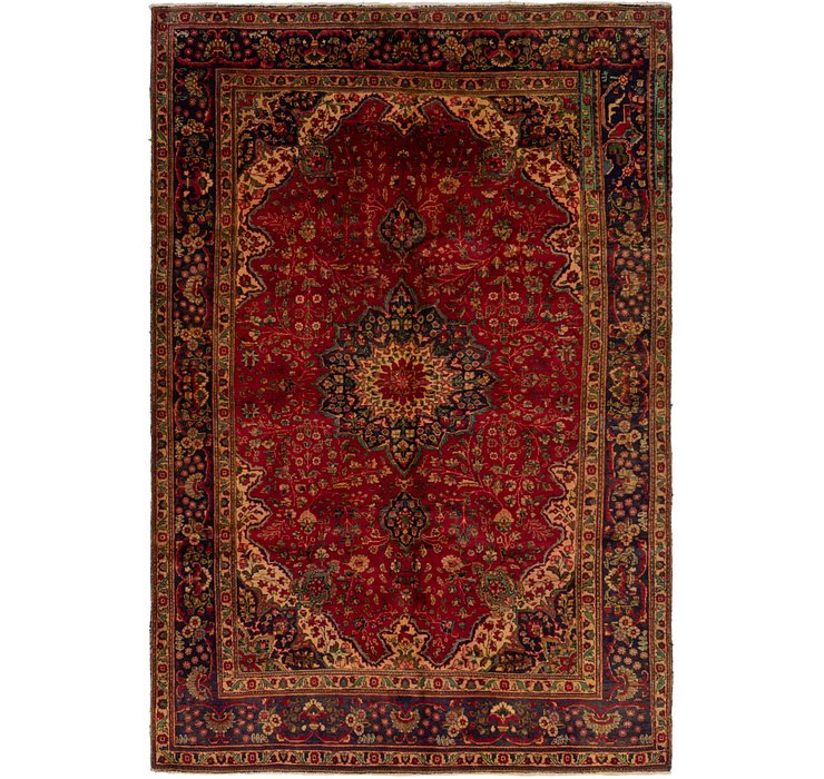 HandKnotted 6' 7 x 9' 9 Tabriz Persian Rug