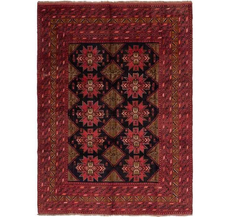 6' 9 x 9' 5 Afghan Akhche Rug