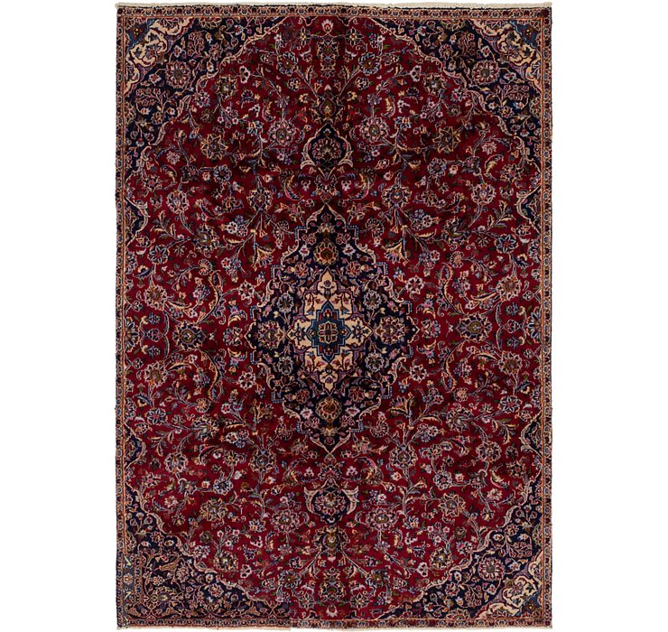 HandKnotted 6' 5 x 9' 4 Mashad Persian Rug