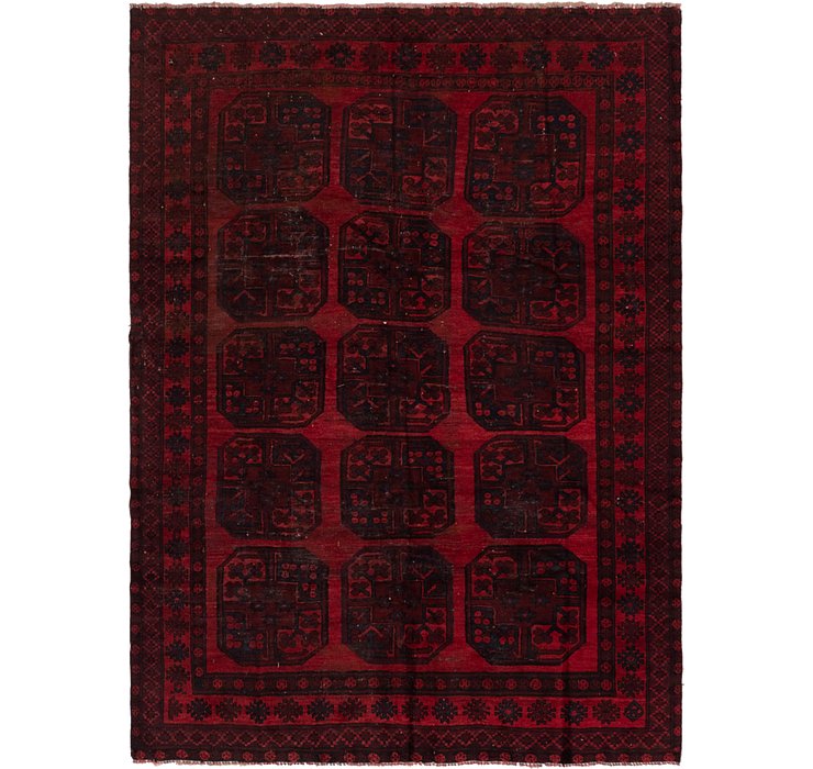 7' x 9' 9 Afghan Akhche Rug