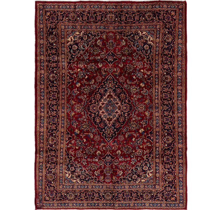 HandKnotted 6' 6 x 9' 2 Mashad Persian Rug