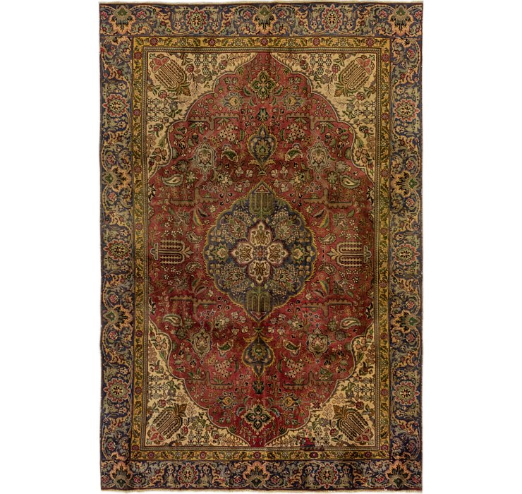 HandKnotted 5' 9 x 9' 6 Tabriz Persian Rug