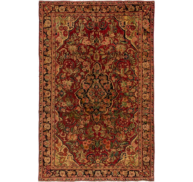 6' 6 x 10' 6 Meshkabad Persian Rug