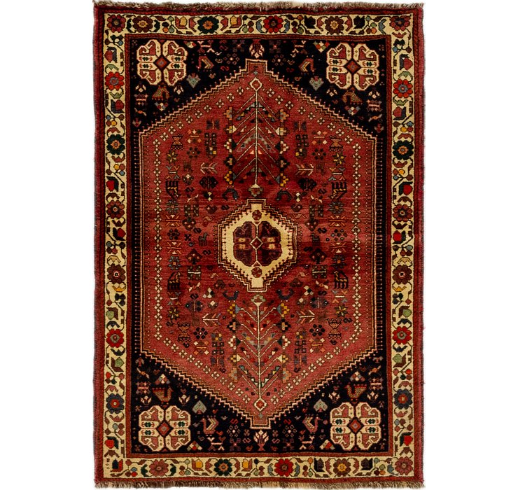 3' 8 x 5' 4 Ghashghaei Persian Rug