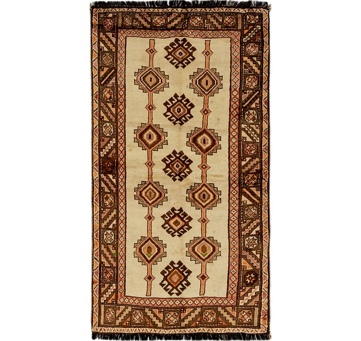 3' 7 x 6' 10 Shiraz Persian Rug