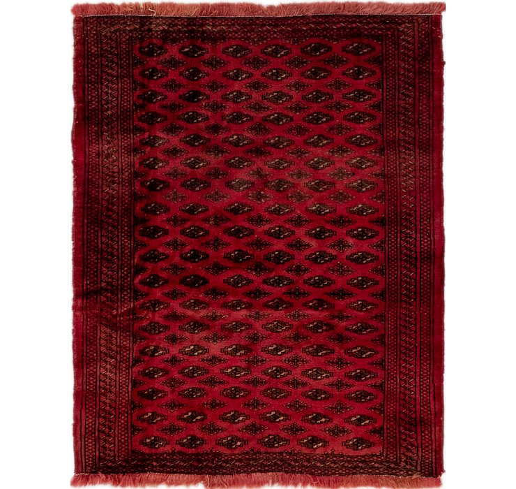 3' 8 x 4' 5 Shiraz Persian Square Rug