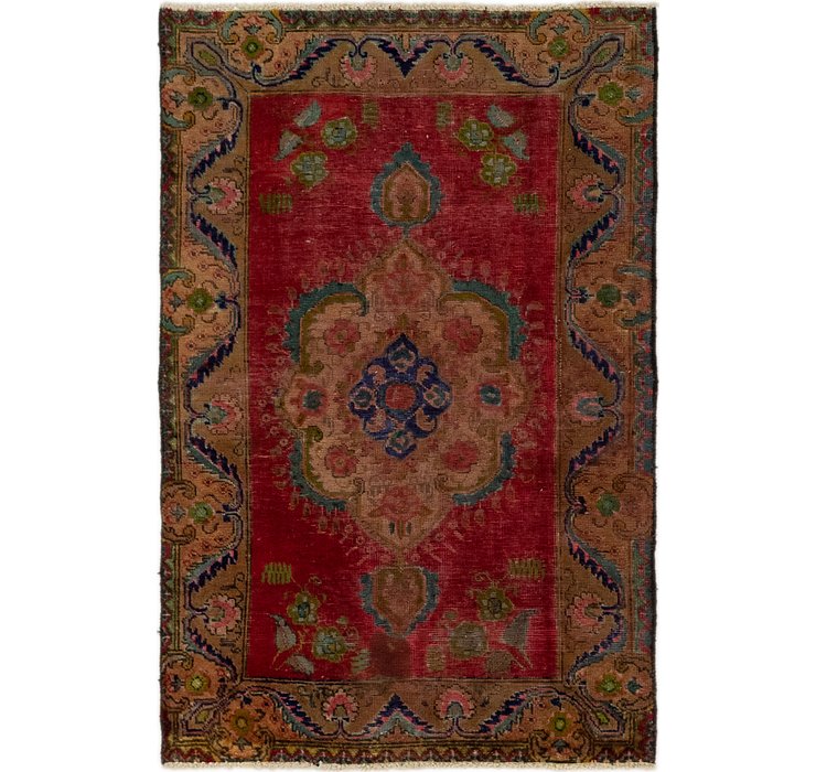 4' x 6' Tabriz Persian Rug