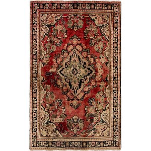 4' x 6' 5 Meshkabad Persian Rug