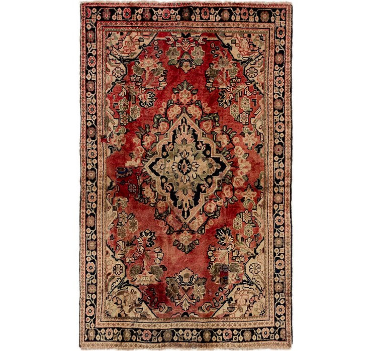 4' x 6' 5 Meshkabad Persian Rug