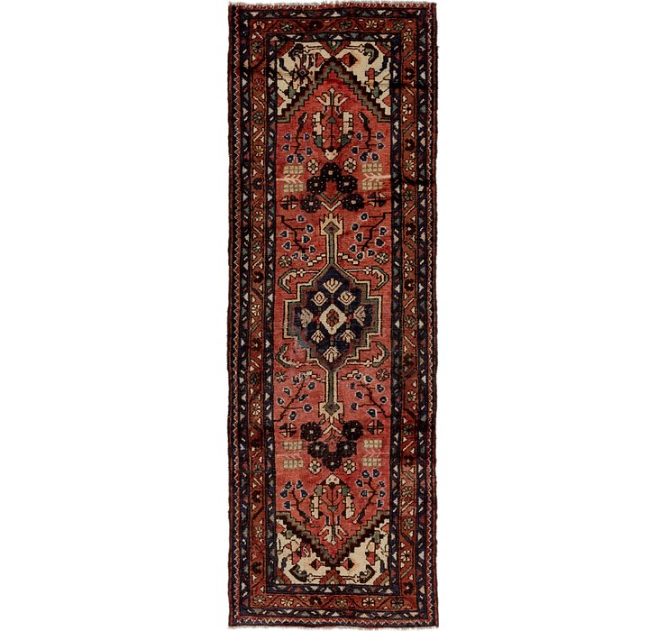 3' 3 x 9' 5 Hamedan Persian Runner ...