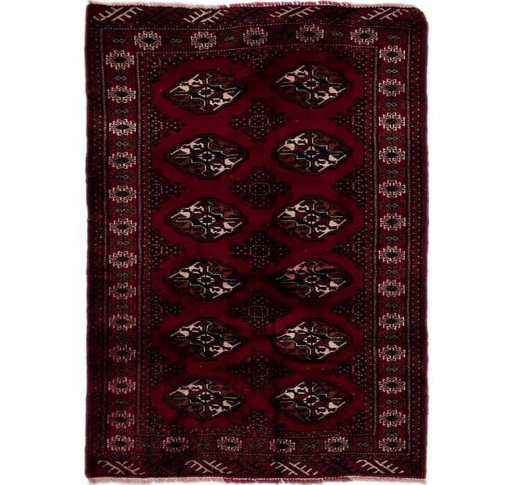 3' 4 x 4' 8 Torkaman Persian Rug