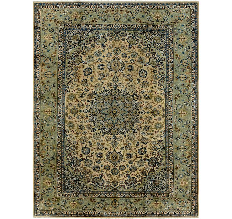 9' 6 x 12' 10 Kashan Persian Rug