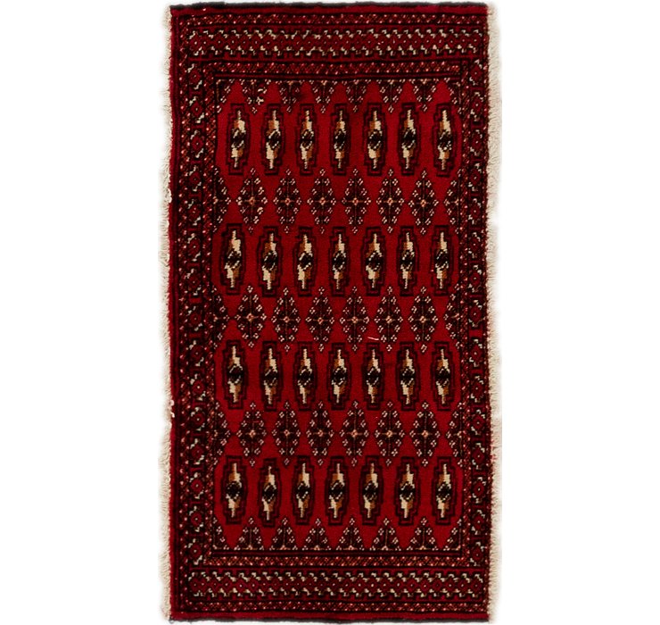 1' 10 x 3' 6 Torkaman Persian Rug