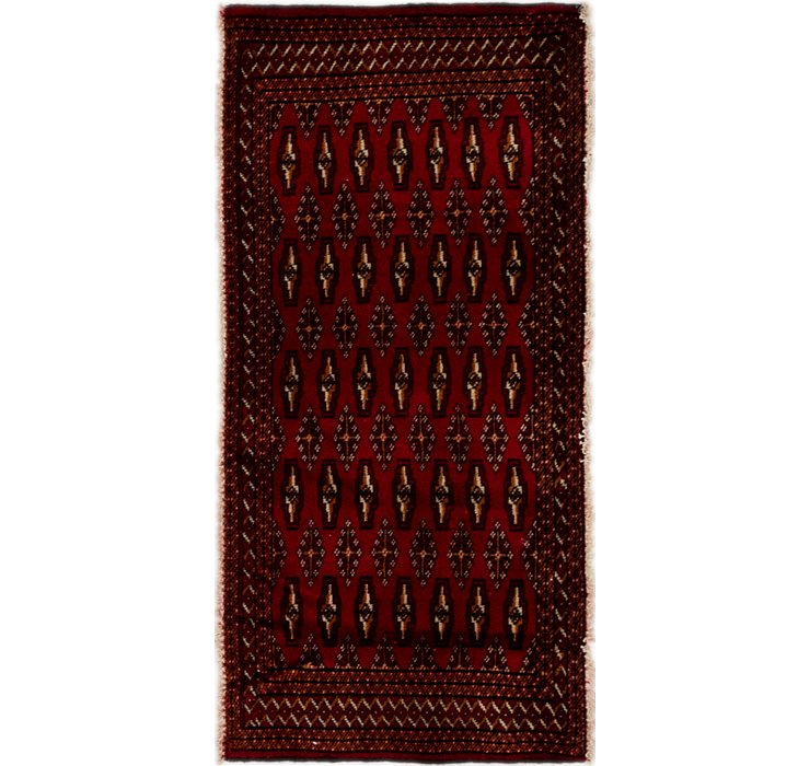 2' x 4' 3 Torkaman Persian Rug